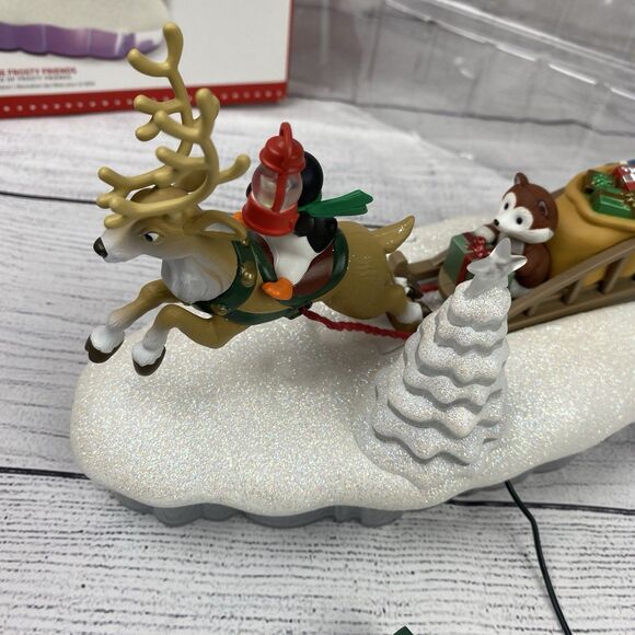 Hallmark Here Come Frosty Friends Light Sound Motion Table Decoration 2015 Box - Picture 5 of 7